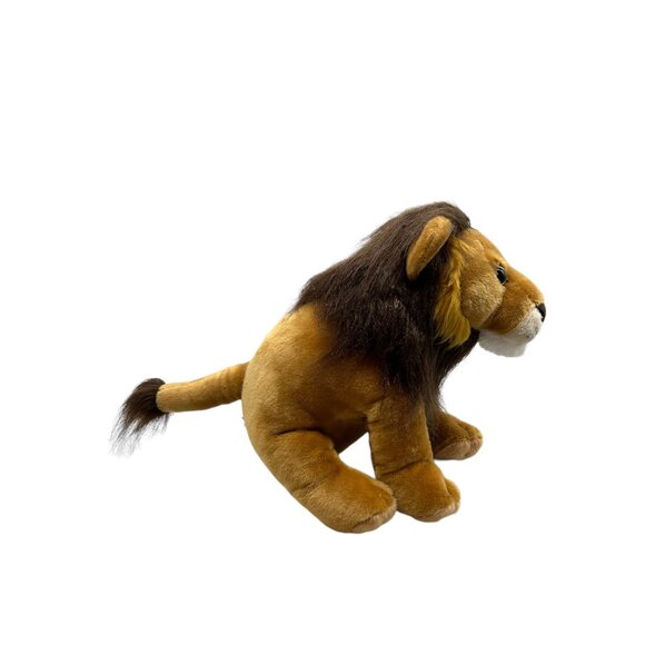 Wild Republic Lion Realistic 10" Gold Tan Brown Plush Stuffed Jungle Animal - Picture 8 of 13